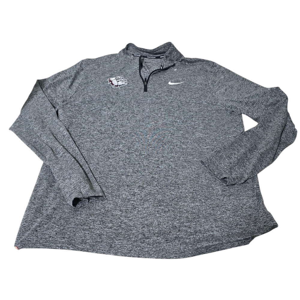 Mens Gonzaga Bulldogs Nike Running  Long Sleeve 1/4 Zip Pullover SZ XL